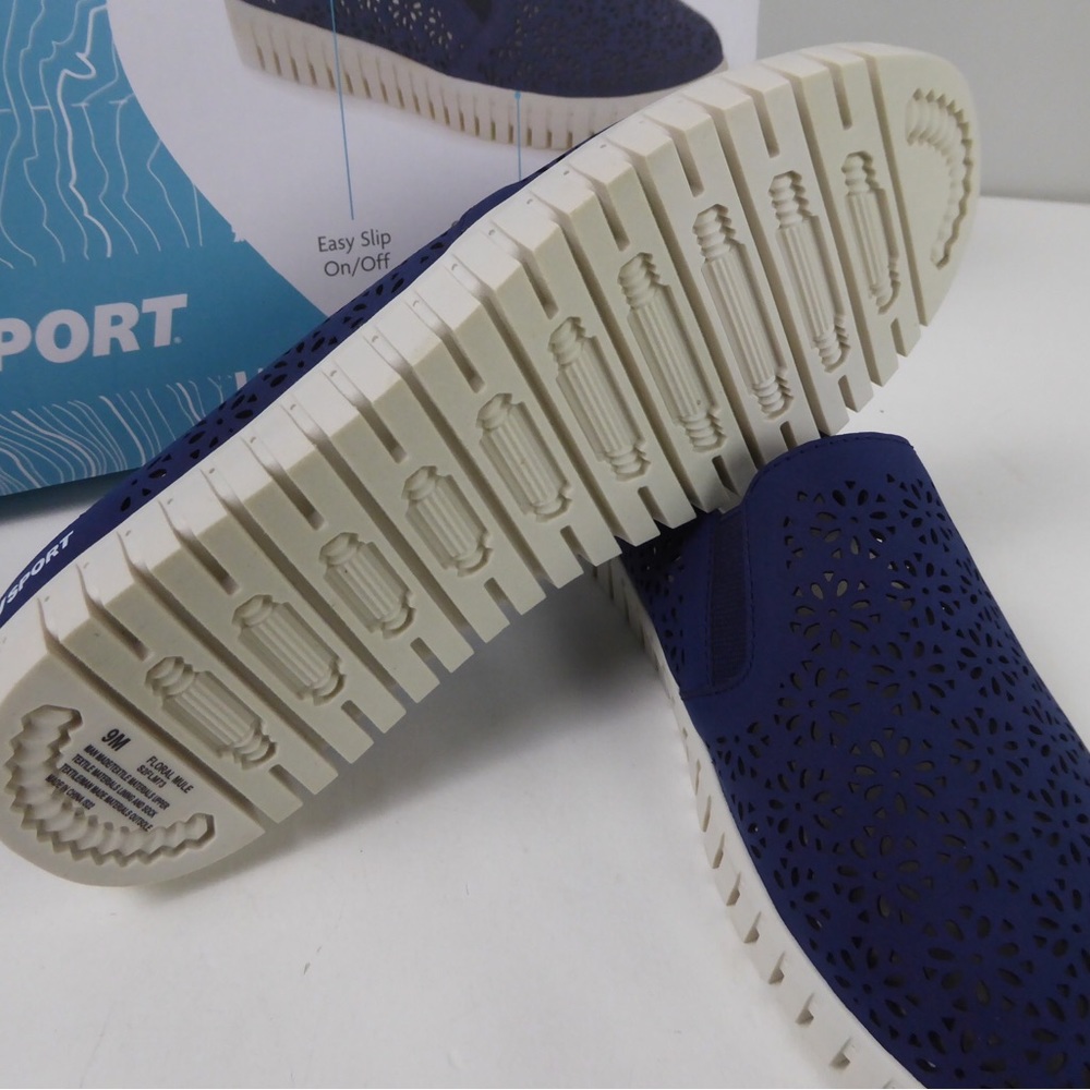 JSport Slip On Mules Floral Mesh Perforated Upper Lightweight Shoes NIB - Picture 5 of 8